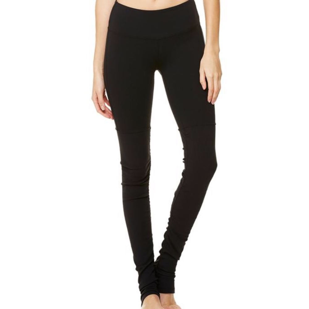 Alo Goddess Leggings ribbed black